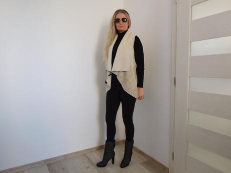 Vesta huňatá bez rukávov, s,, s