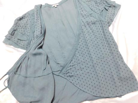 Luxusna zavinovacia bluzka, 40