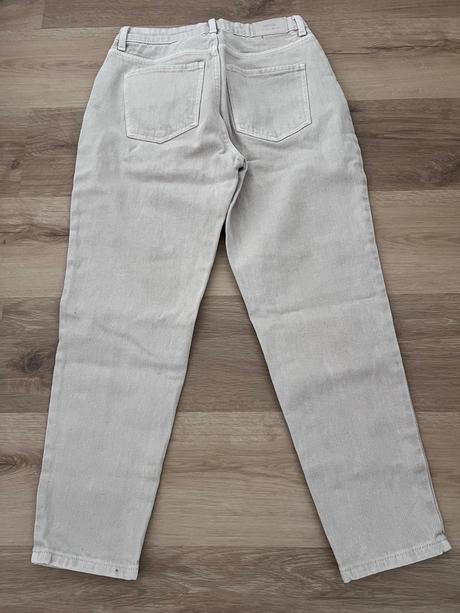 Krémové boyfriend rifle, amisu,s