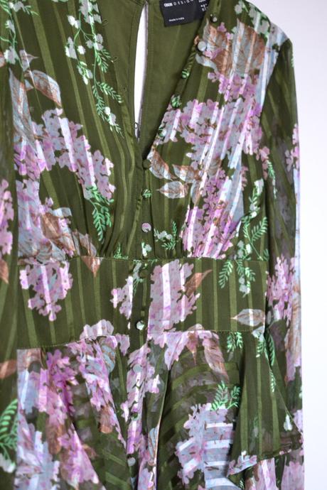 Zelené kvetované šaty 36, 36