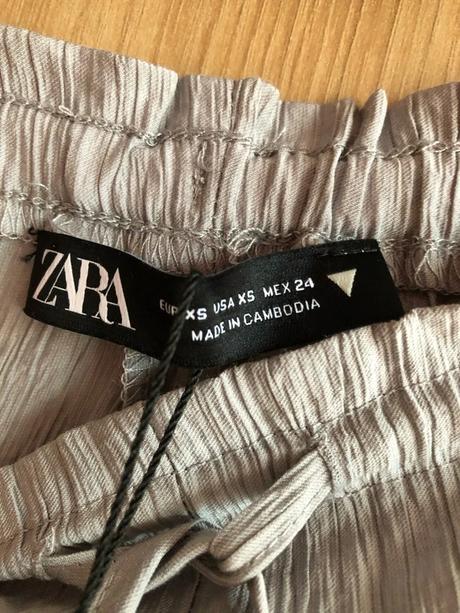 Zara sivé široké nohavice, zara,xs