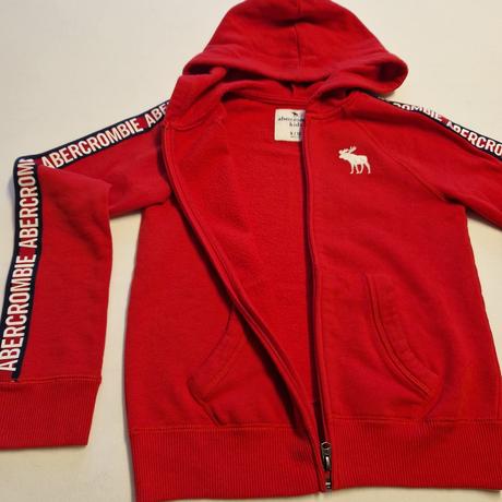 Červená mikina s kapucňou, abercrombie&fitch,146