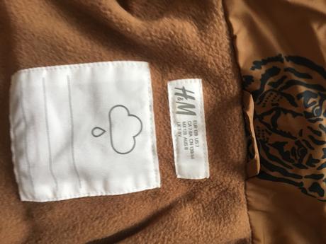 Bunda zimná značková vodoodpudivá teplá, h&m,128