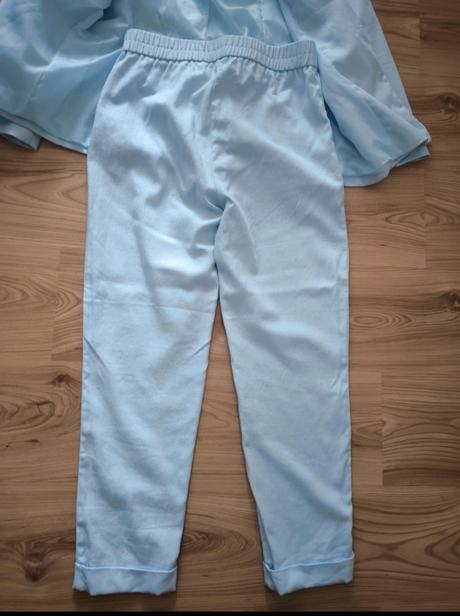 Svetlomodry set lan a bavlna, sinsay,s