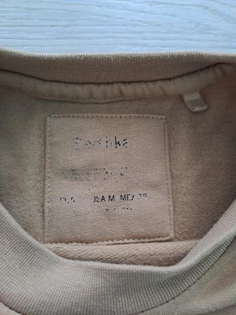 Mikina hnedá béžová bershka m/l, bershka,m
