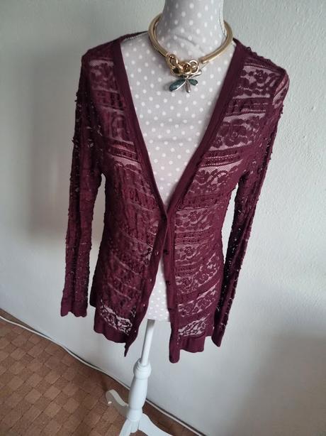 Celočipkový kardigán veľ. l, amisu,l