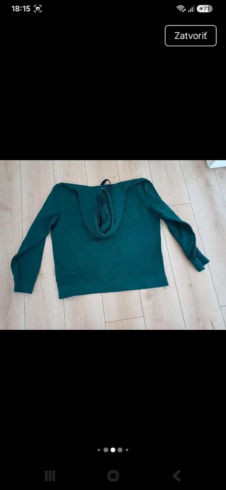 Pánska zelená mikina bonprix, bonprix,xl