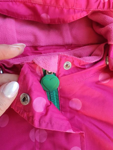 Bodkovana bundicka so srdieckami tchibo, tchibo,98