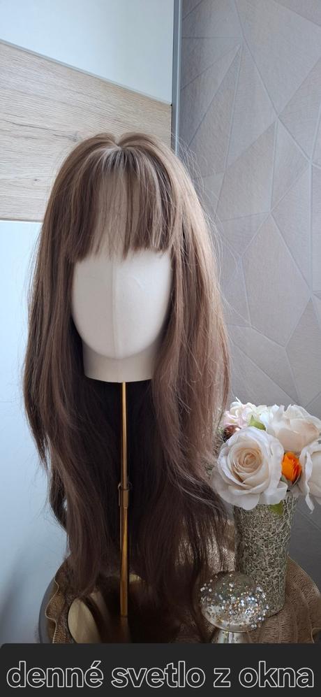 Parochňa kávová blond rovná,