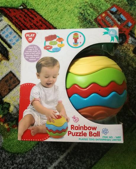 Rainbow puzzle ball (skladacka, lopta), 