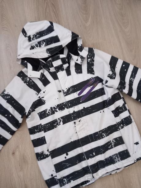 Prechodna bunda podsita flisom, h&m,152