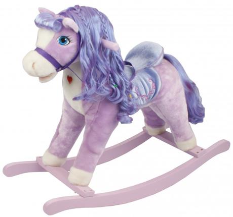 Hojdací koník lila fialový,