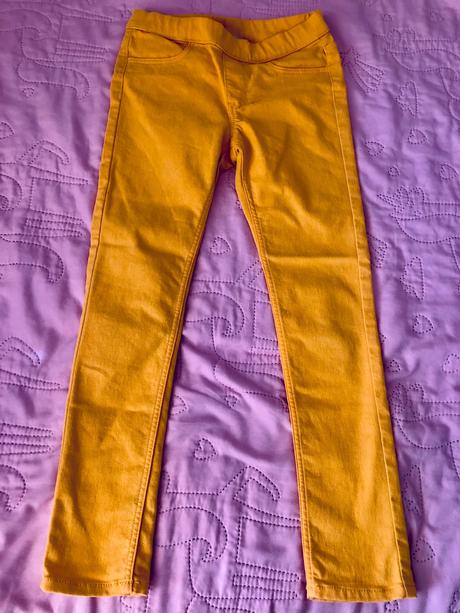 Bavlnené nohavice, h&m,128