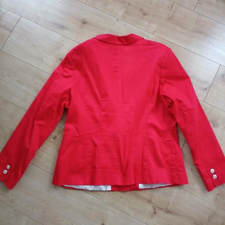 Červené bavlnené podšité sako, f&f,48