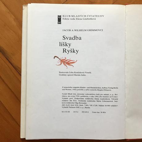 Kniha - svadba líšky ryšky,