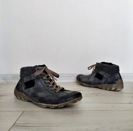 Kožené kotníčky rieker comforto, rieker,41