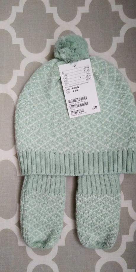 H&m zimna čiapka s rukavičkami, h&m,68
