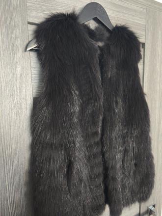 Luxusna vesta norka/liska mink glamour, s