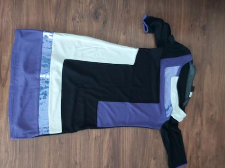 Čierne fialove saty, bonprix,36