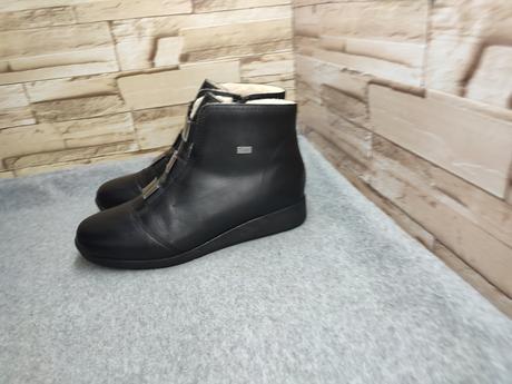 Rieker 39 - dámske kožené zateplené členkové topán, rieker,39