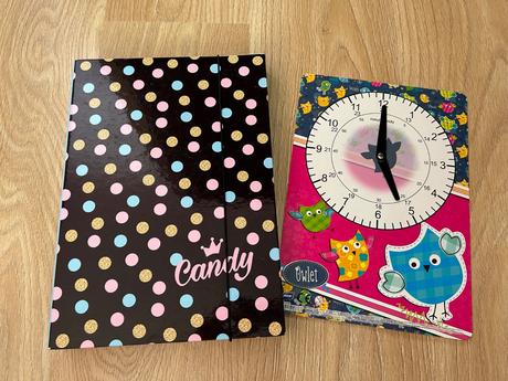 Papierové hodiny školské pomôcky,