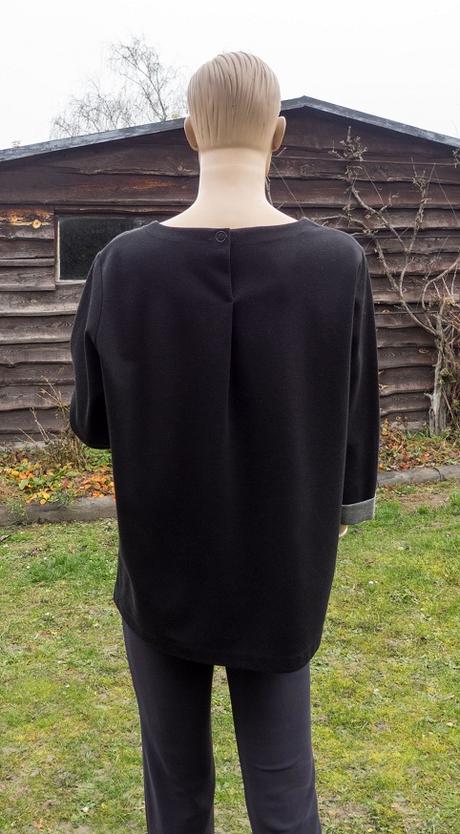 Čierna elegantná mikina, s.oliver,46