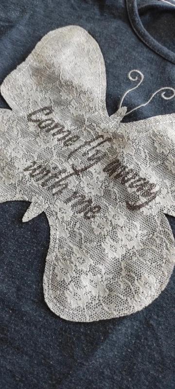 2x dievčenské tričko s motýľom, h&m,134