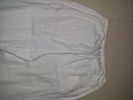 Ľanové nohavice, h&m,152