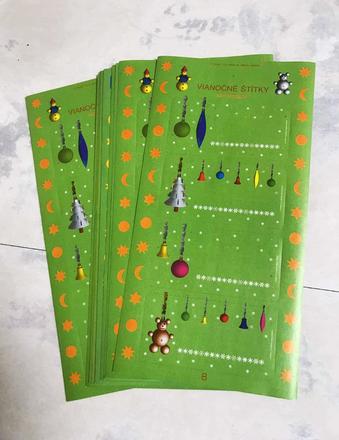 Štítky na darčeky k vianociam, 