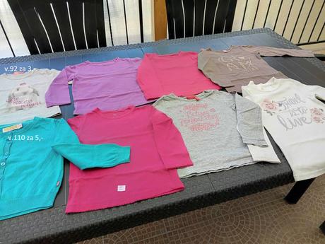 Tričká dlhý rukáv aj svetríky v.98 - 104, 98