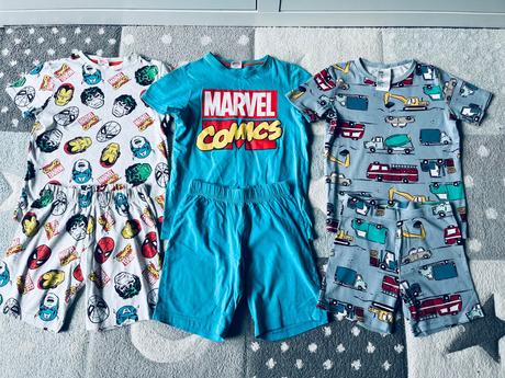 Chlapčenské krátke pyžamá, h&m,134