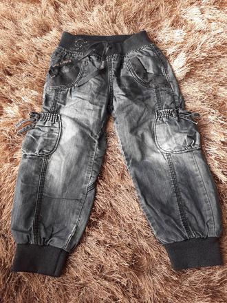 Podšité riflové nohavice velk.98, 98