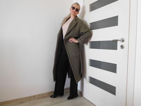 Zara woman -s/m-kabát dámsky,vlnený,, zara,s