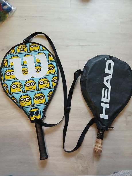 Tenisové rakety v.19 a v.23 2-4r a 6-8r, wilson