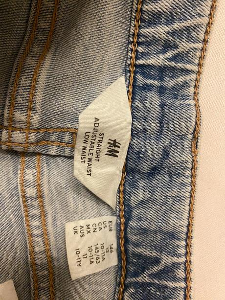 Moderní dívčí rifle, h&m,146