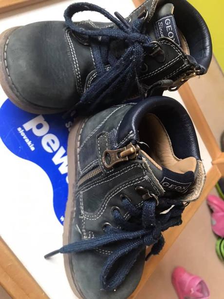 Kožené topánočky, geox,22