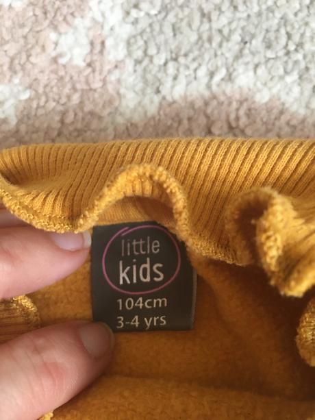 Žltá tepla mikina 104, kik,104