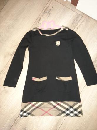Šaty s dlhým rukávom burberry, burberry,128