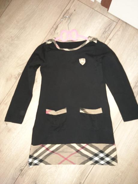 Šaty s dlhým rukávom burberry, burberry,128