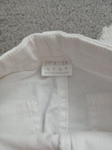 Letné biele nohavice, f&f,128