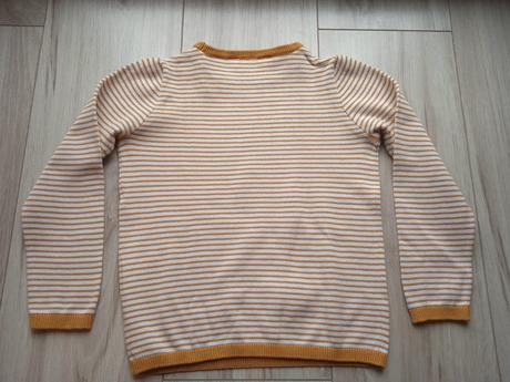 Pulóver pásikavý s mašľou, h&m, veľ.116, h&m,116