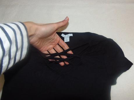 Tričko s prekrížením, amisu,s