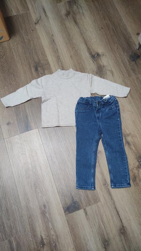 Rifle + svetrík, zara,86