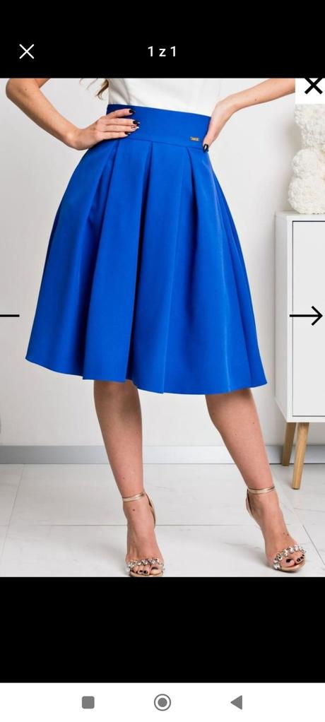 Spoločenská sukňa s vreckami, s