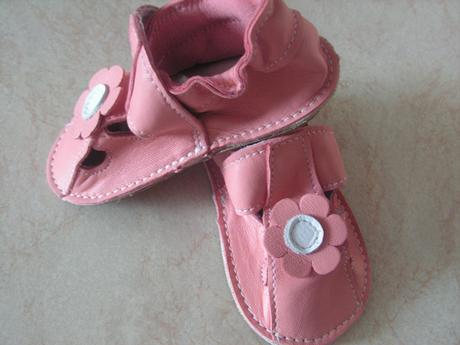 Detské kožené dievčenské capačky, tomar,22 / 23