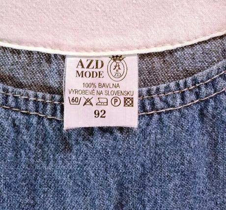 Šaty riflové - letné, veľ.92 (sk výrobok), 92