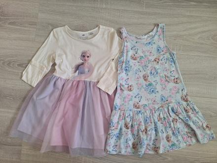 Šaty frozen elsa 110/116, h&m,110