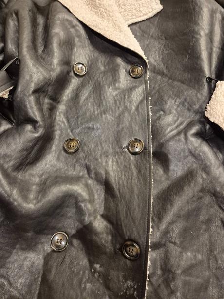 Kožený kabát s kožušinou, pimkie,s