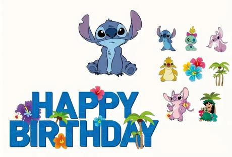 Tortový zápich lilo a stitch (10ks) - tz-64, 