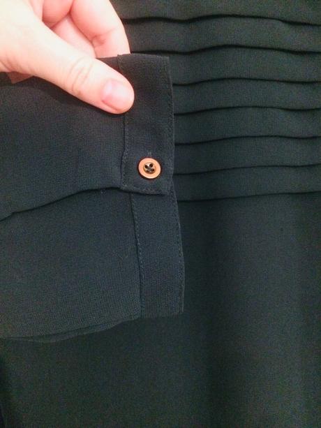 Tmavozelena bluzka s riasenim, vero moda,l